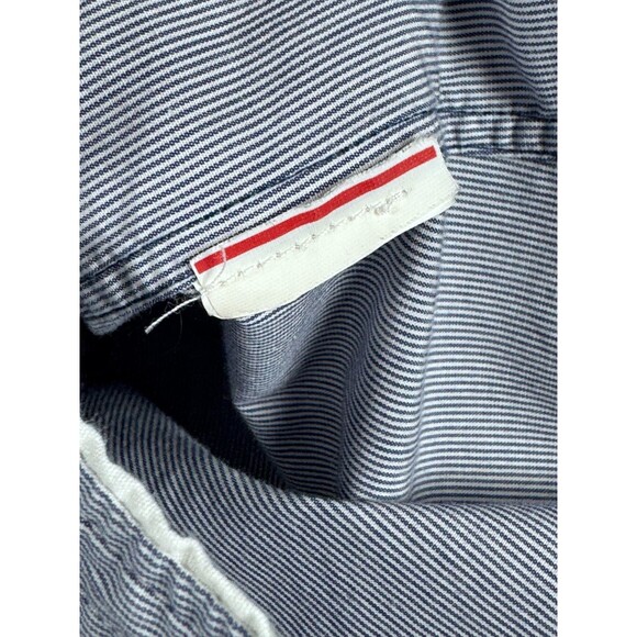 Saint James Button Down Shirt Womens Small Blue White Stripe Long Sleeve Coastal - Picture 13 of 13